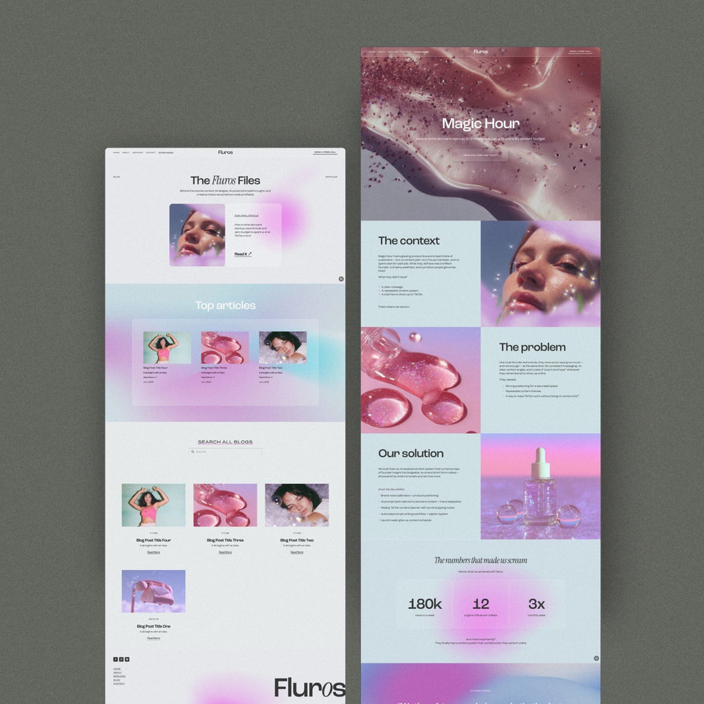 Fluros Website Template