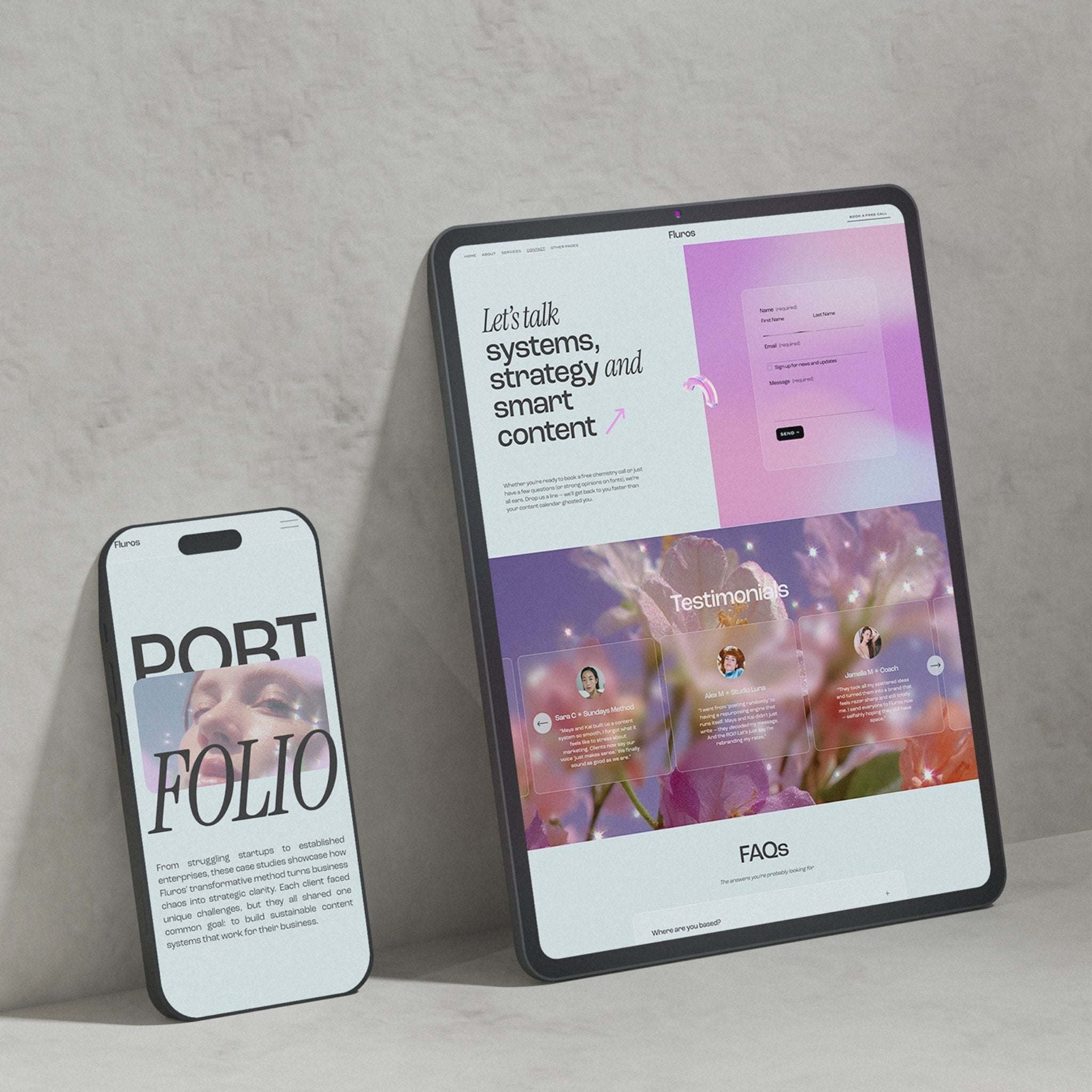 Fluros Website Template