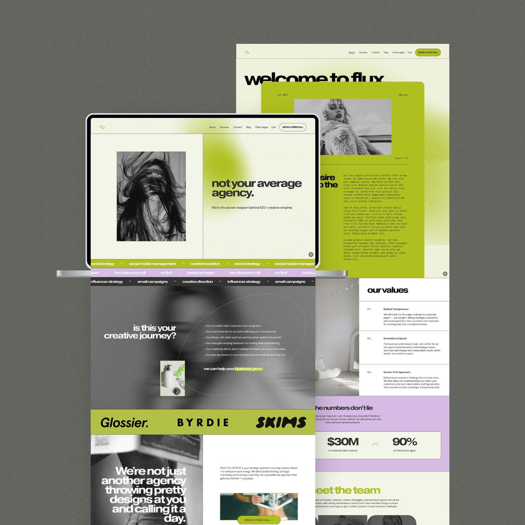 Flux Website Template