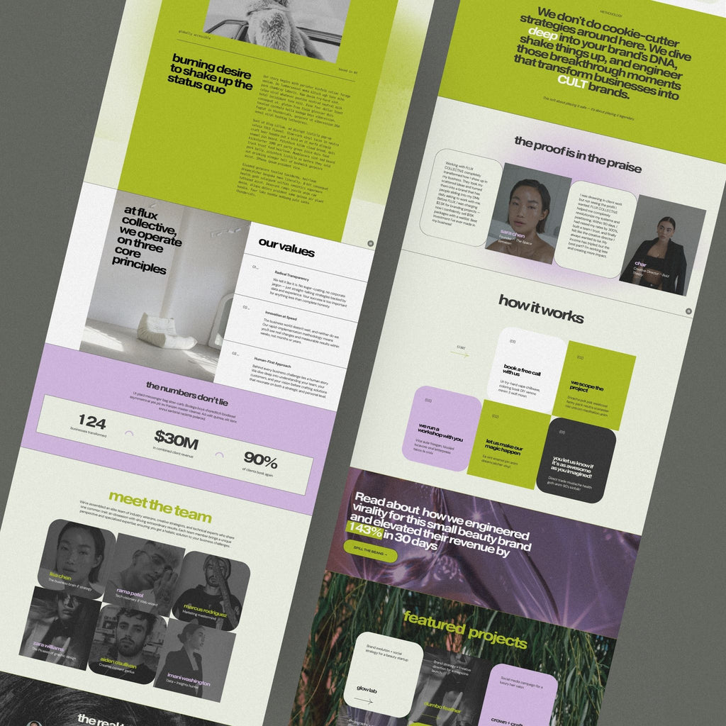 Flux Website Template