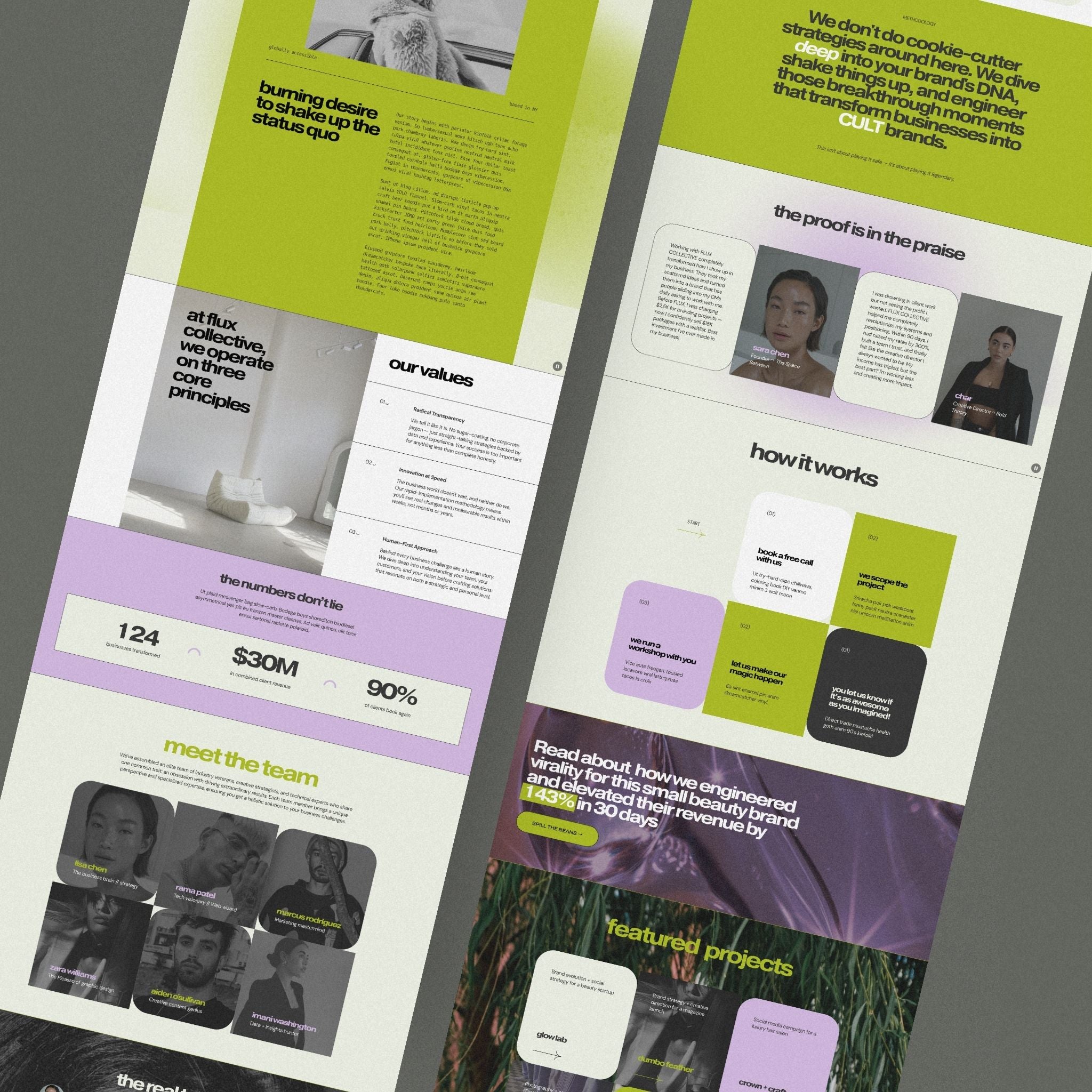 Flux Website Template