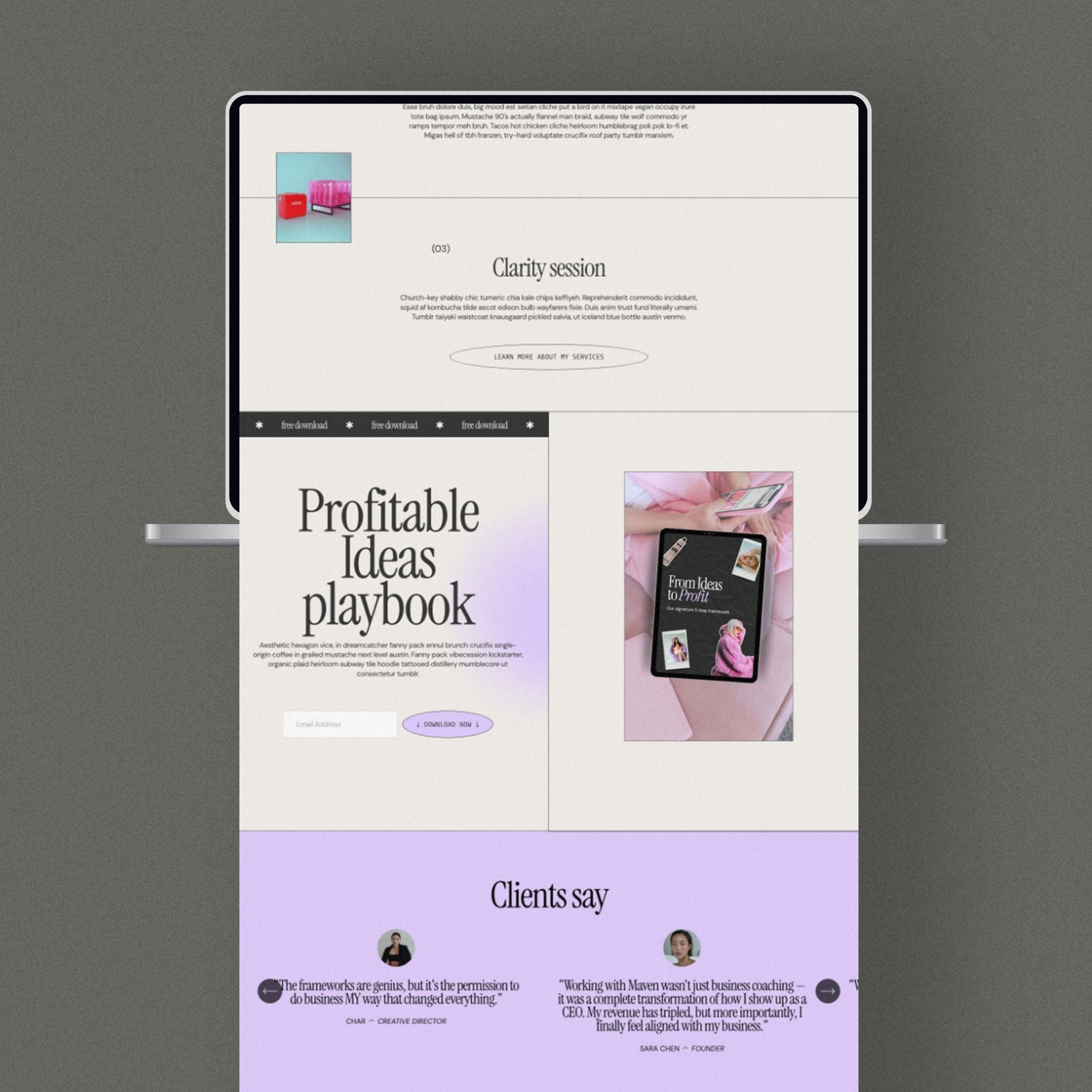 Maven Website Template