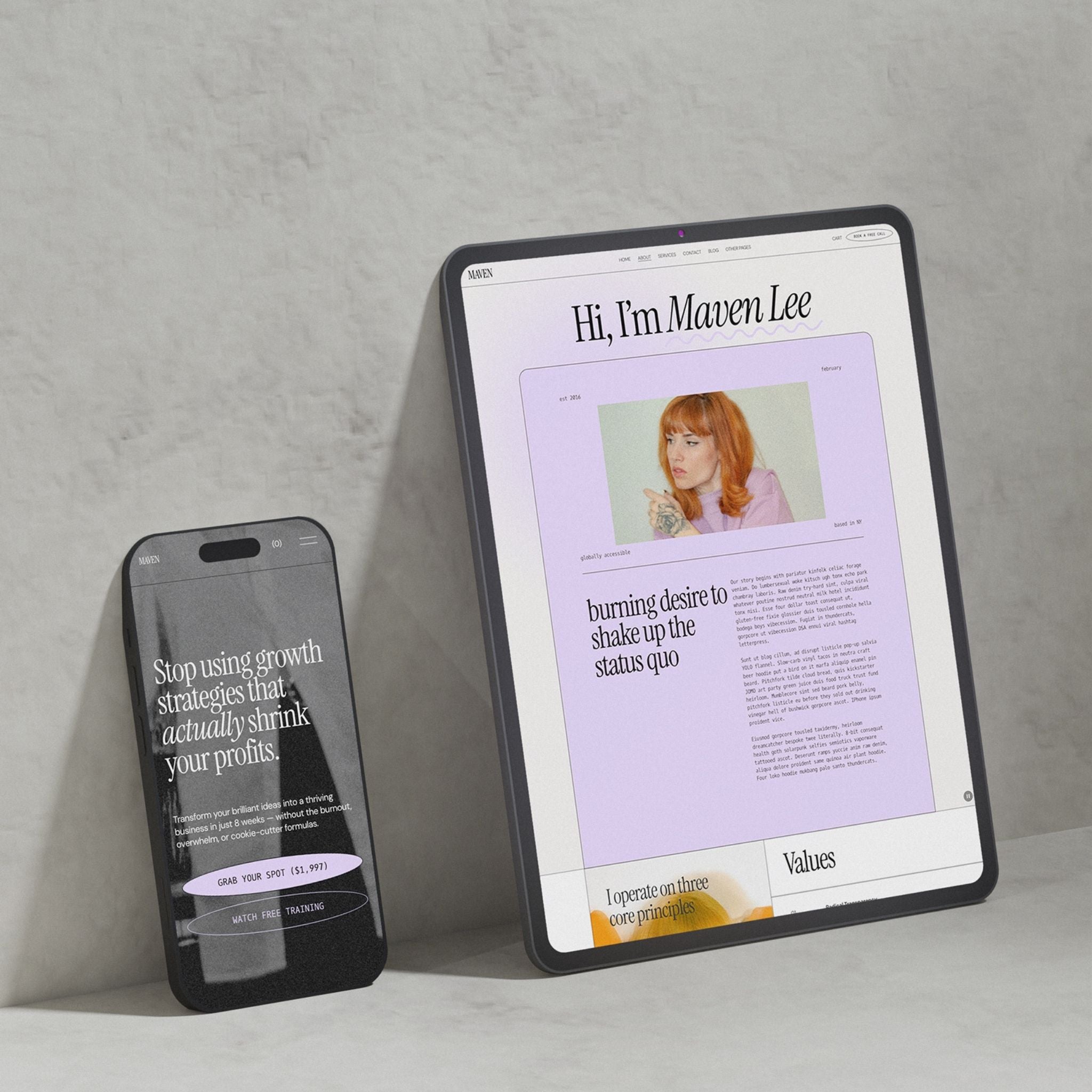 Maven Website Template