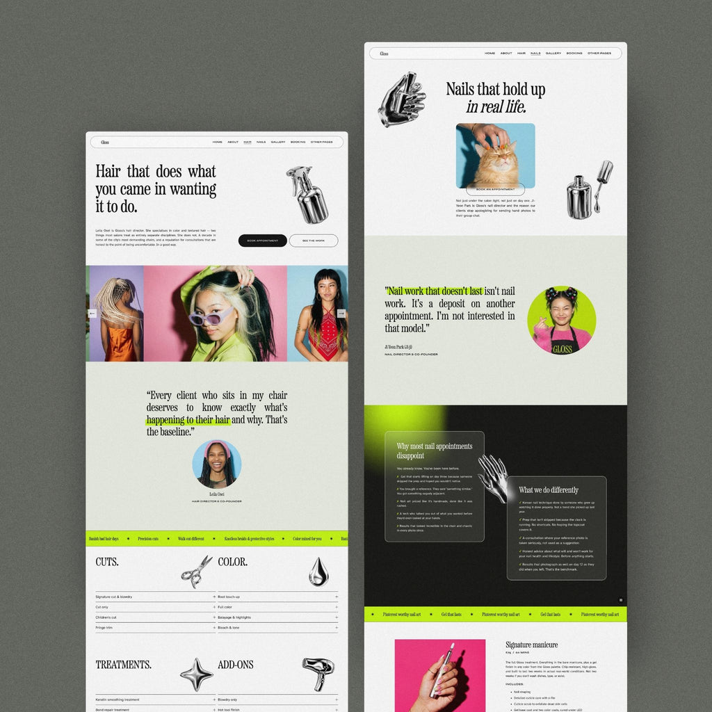 Gloss Website Template