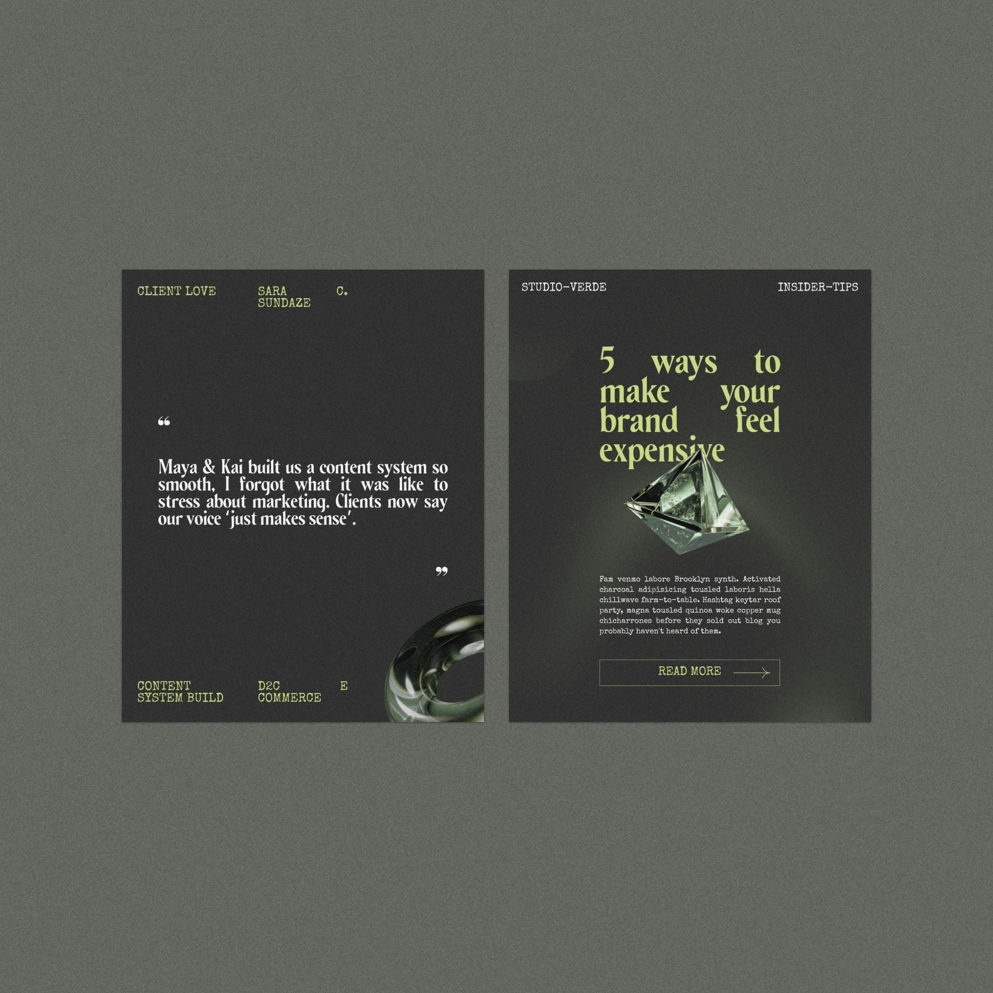 Verde Instagram Pack