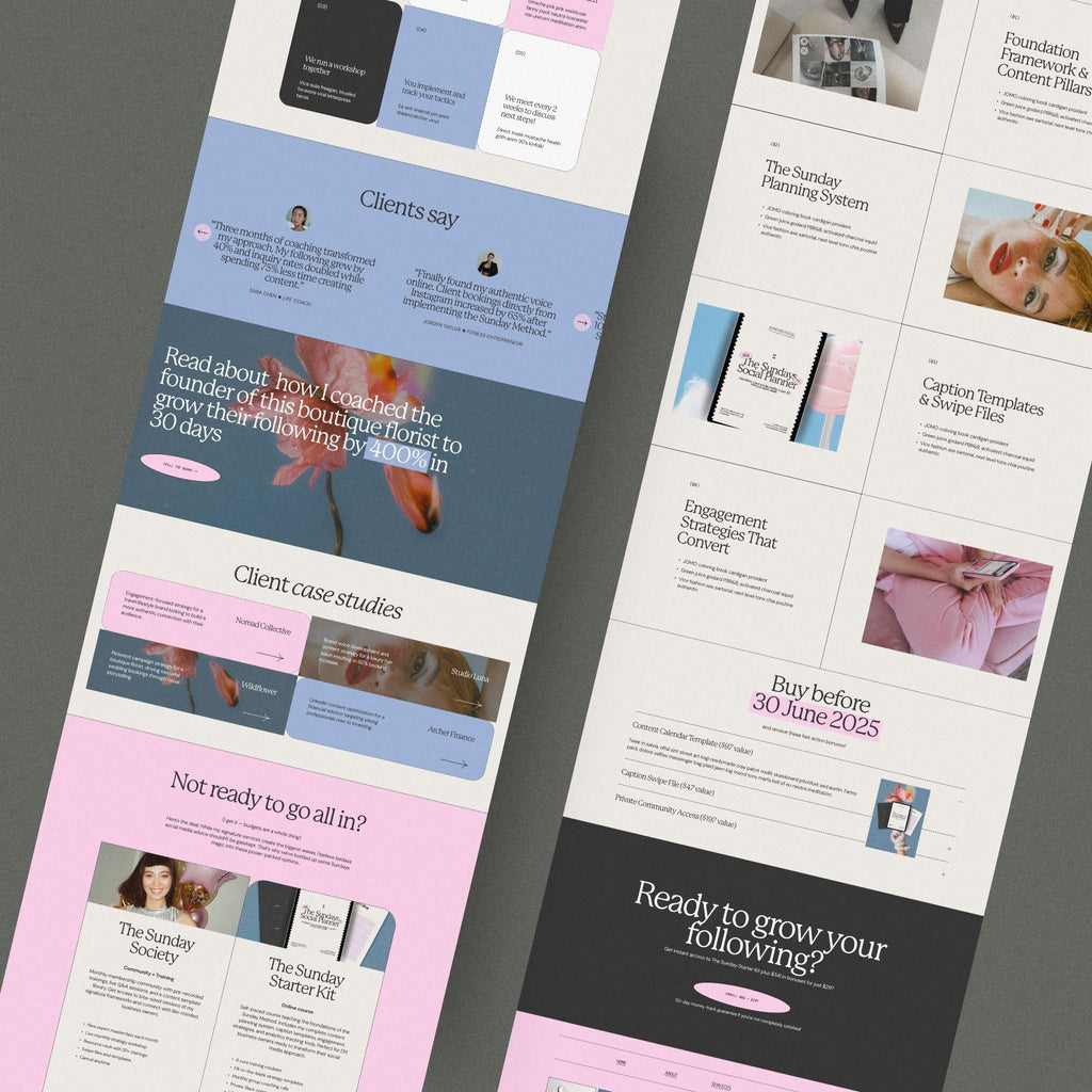 Sundays Website Template